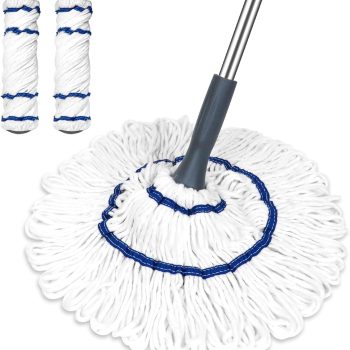 Self-Wringing Cotton Spin Mop