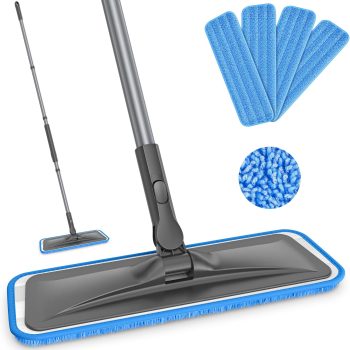 Microfiber Flat Mop with Washable Pads