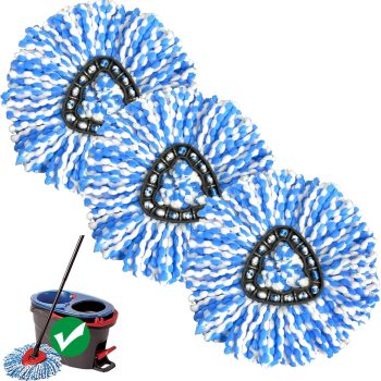 Microfiber Spin Mop Head 3-Pack