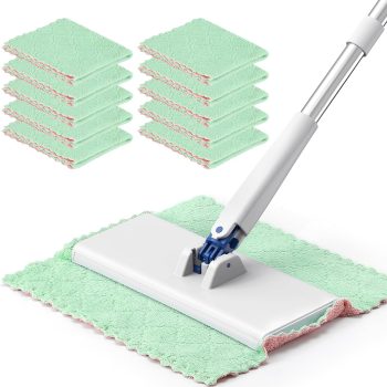 Mini Flat Mop with 10 Washable Pads